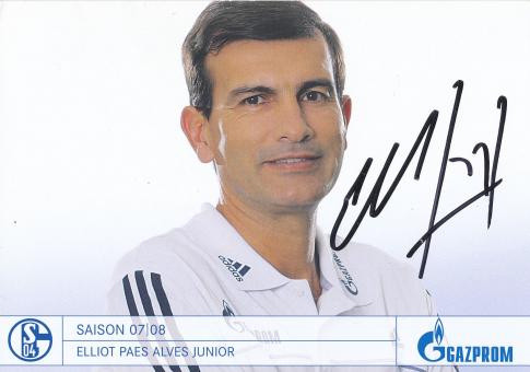 Elliot Paes Alves Junior  2007/2008  FC Schalke 04  Fußball Autogrammkarte original signiert 
