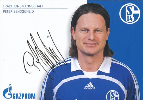 Peter Sendscheid Traditionsteam  FC Schalke 04  Fußball Autogrammkarte original signiert 