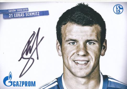 Lukas Schmitz   2009/2010  FC Schalke 04  Fußball Autogrammkarte original signiert 