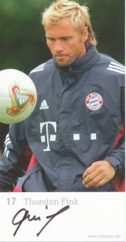 Thorsten Fink  2002/2003  FC Bayern München Fußball Autogrammkarte original signiert 