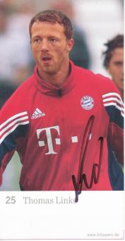 Thomas Linke  2003/2004  FC Bayern München Fußball Autogrammkarte original signiert 