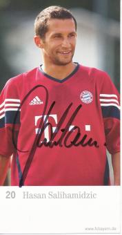 Hasan Salihamidzic  2003/2004  FC Bayern München Fußball Autogrammkarte original signiert 