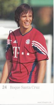 Roque Santa Cruz  2003/2004  FC Bayern München Fußball Autogrammkarte original signiert 
