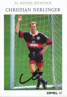 Christian Nerlinger  1997/1998  FC Bayern München Fußball Autogrammkarte original signiert 