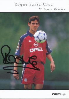 Roque Santa Cruz  1999/2000  FC Bayern München Fußball Autogrammkarte original signiert 