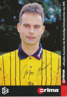 Jürgen Aust  DFB Schiedsrichter  Fußball Autogrammkarte original signiert 