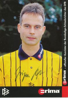 Jürgen Aust  DFB Schiedsrichter  Fußball Autogrammkarte original signiert 