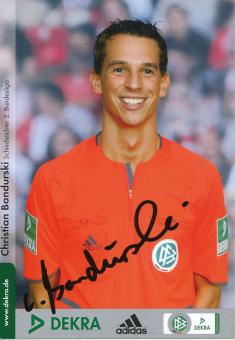 Christian Bandurski  DFB Schiedsrichter  Fußball Autogrammkarte original signiert 