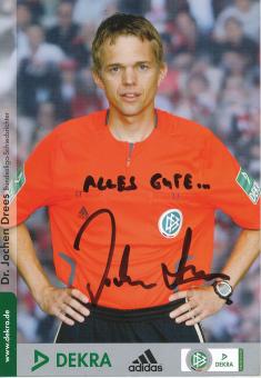 Dr.Jochen Drees  DFB Schiedsrichter  Fußball Autogrammkarte original signiert 