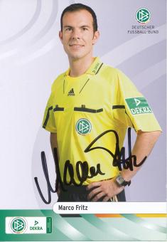 Marco Fritz  DFB Schiedsrichter  Fußball Autogrammkarte original signiert 
