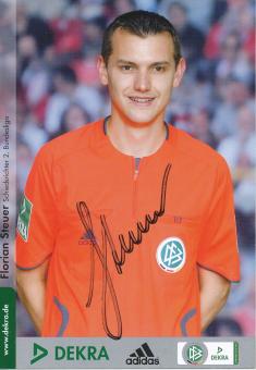 Florian Steuer  DFB Schiedsrichter  Fußball Autogrammkarte original signiert 