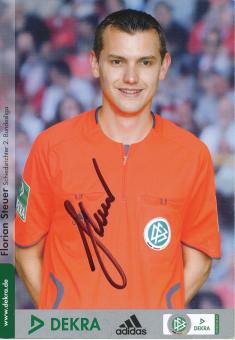 Florian Steuer  DFB Schiedsrichter  Fußball Autogrammkarte original signiert 