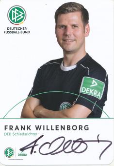 Frank Willenborg  DFB Schiedsrichter  Fußball Autogrammkarte original signiert 