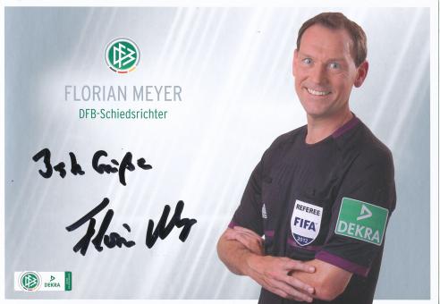 Florian Meyer  DFB Schiedsrichter  Fußball Autogrammkarte original signiert 