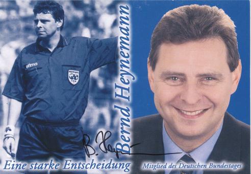 Bernd Heynemann  DFB Schiedsrichter  Fußball Autogrammkarte original signiert 