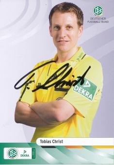 Tobias Christ  DFB Schiedsrichter  Fußball Autogrammkarte original signiert 