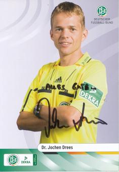 Dr.Jochen Drees  DFB Schiedsrichter  Fußball Autogrammkarte original signiert 