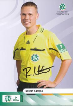 Robert Kampka  DFB Schiedsrichter  Fußball Autogrammkarte original signiert 
