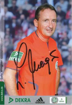 Lutz Wagner  DFB Schiedsrichter  Fußball Autogrammkarte original signiert 