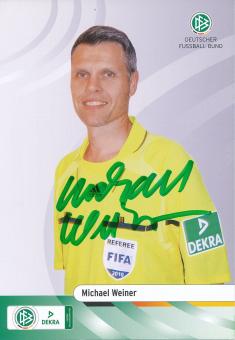 Michael Weiner  DFB Schiedsrichter  Fußball Autogrammkarte original signiert 