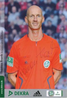Thomas Frank  DFB Schiedsrichter  Fußball Autogrammkarte original signiert 
