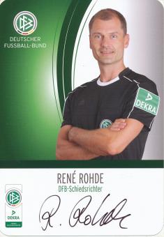 Rene Rohde  DFB Schiedsrichter  Fußball Autogrammkarte original signiert 