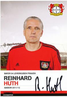 Reinhard Huth  2011/2012  Bayer 04 Leverkusen Frauen Fußball Autogrammkarte original signiert 
