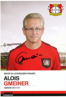 Alois Gmeiner  2011/2012  Bayer 04 Leverkusen Frauen Fußball Autogrammkarte original signiert 