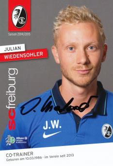 Julian Wiedensohler   SC Freiburg Frauen Fußball Autogrammkarte original signiert 