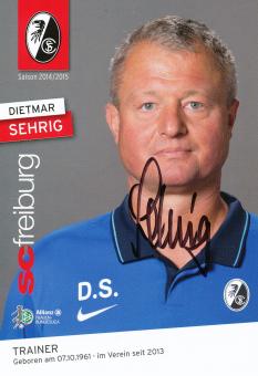Dietmar Sehrig   SC Freiburg Frauen Fußball Autogrammkarte original signiert 