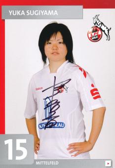 Yuka Sugiyama  FC Köln  Frauen Fußball Autogrammkarte original signiert 