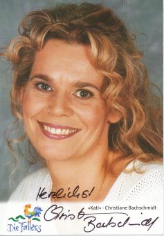 Christiane Bachschmidt  Die Fallers  TV Serien Autogrammkarte original signiert 
