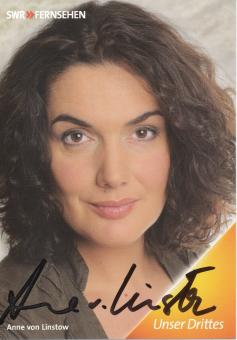 Anne von Linstow  Die Fallers  TV Serien Autogrammkarte original signiert 