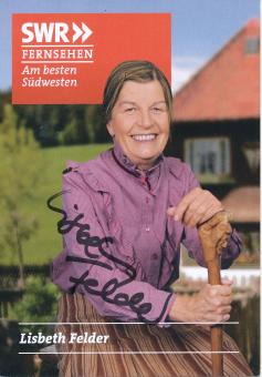 Lisbeth Felder  Die Fallers  TV Serien Autogrammkarte original signiert 