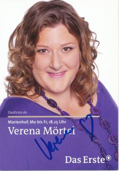 Verena Mörtel  Marienhof  TV Serien Autogrammkarte original signiert 