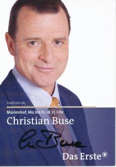 Christian Buse  Marienhof  TV Serien Autogrammkarte original signiert 