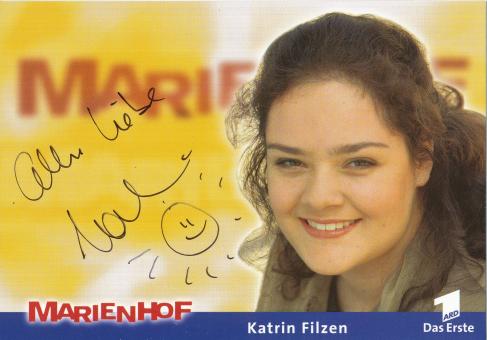 Katrin Filzen  Marienhof  TV Serien Autogrammkarte original signiert 