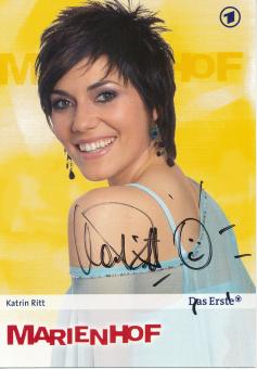 Katrin Ritt  Marienhof  TV Serien Autogrammkarte original signiert 