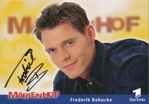 Frederik Babucke  Marienhof  TV Serien Autogrammkarte original signiert 