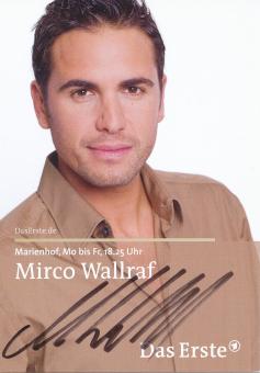 Mirco Wallraf  Marienhof  TV Serien Autogrammkarte original signiert 