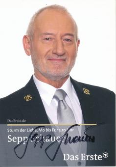 Sepp Schauer  Sturm der Liebe  TV Serien Autogrammkarte original signiert 