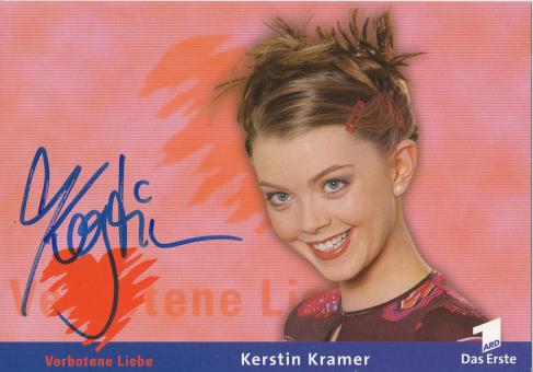 Kerstin Kramer  Verbotene Liebe  TV Serien Autogrammkarte original signiert 