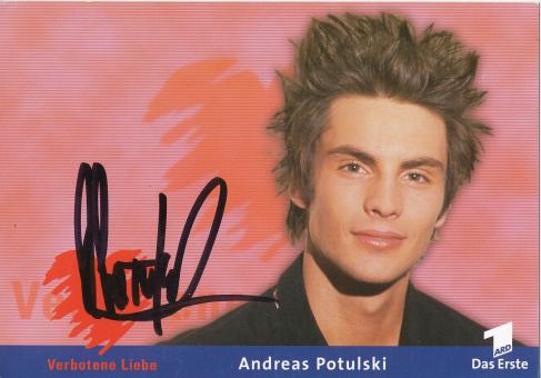 Andreas Potulski  Verbotene Liebe  TV Serien Autogrammkarte original signiert 