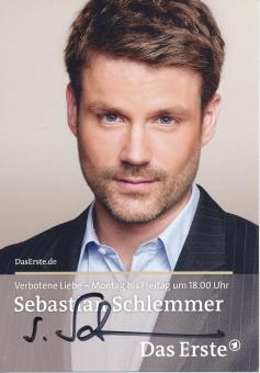 Sebastian Schlemmer  Verbotene Liebe  TV Serien Autogrammkarte original signiert 