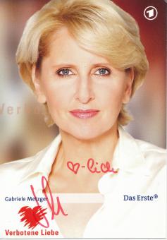 Gabriele Metzger  Verbotene Liebe  TV Serien Autogrammkarte original signiert 