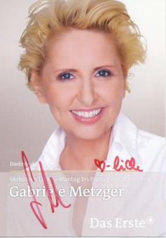 Gabriele Metzger  Verbotene Liebe  TV Serien Autogrammkarte original signiert 