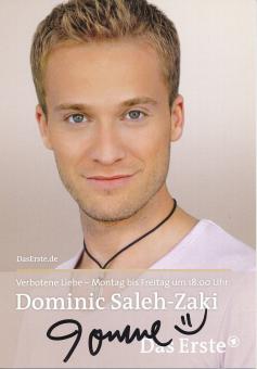 Dominic Saleh Zaki  Verbotene Liebe  TV Serien Autogrammkarte original signiert 