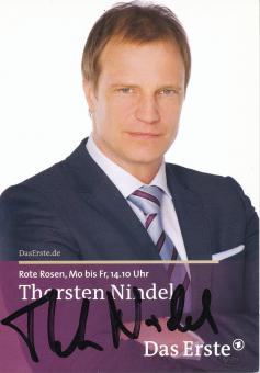Thorsten Nindel   Rote Rosen  TV Serien Autogrammkarte original signiert 