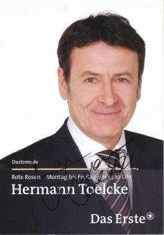 Hermann Toelcke  Rote Rosen  TV Serien Autogrammkarte original signiert 