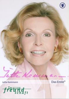 Jutta Kammann   In aller Freundschaft  TV Serien Autogrammkarte original signiert 